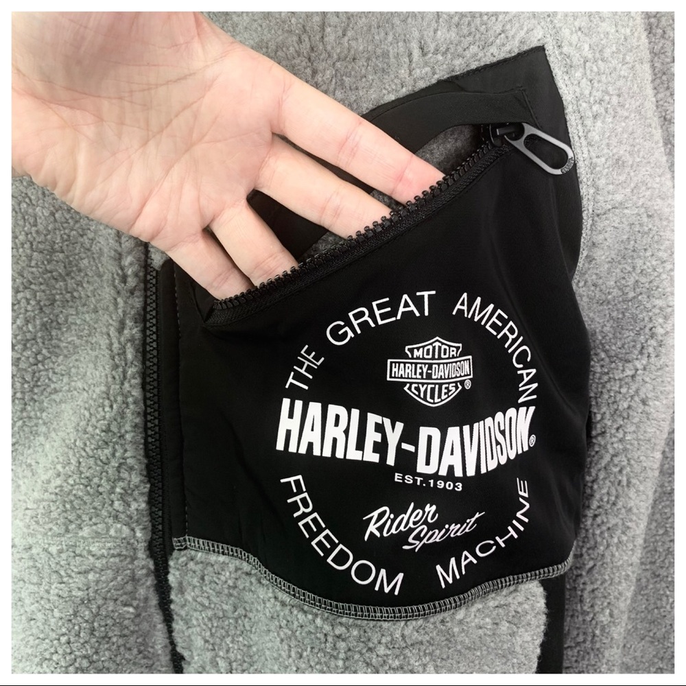 •HD GARAGE• Rider Spirit Fleece Zip Jacket - Picture 4 of 9